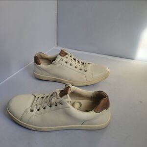 Born Ashram II Shoes Sneakers Mens 9M Off White Leather Lace Up Shoes